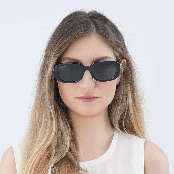 Gucci Women Sunglasses Black Grey Geometric GG1535S 001 BRAND NEW - Picture 9 of 10